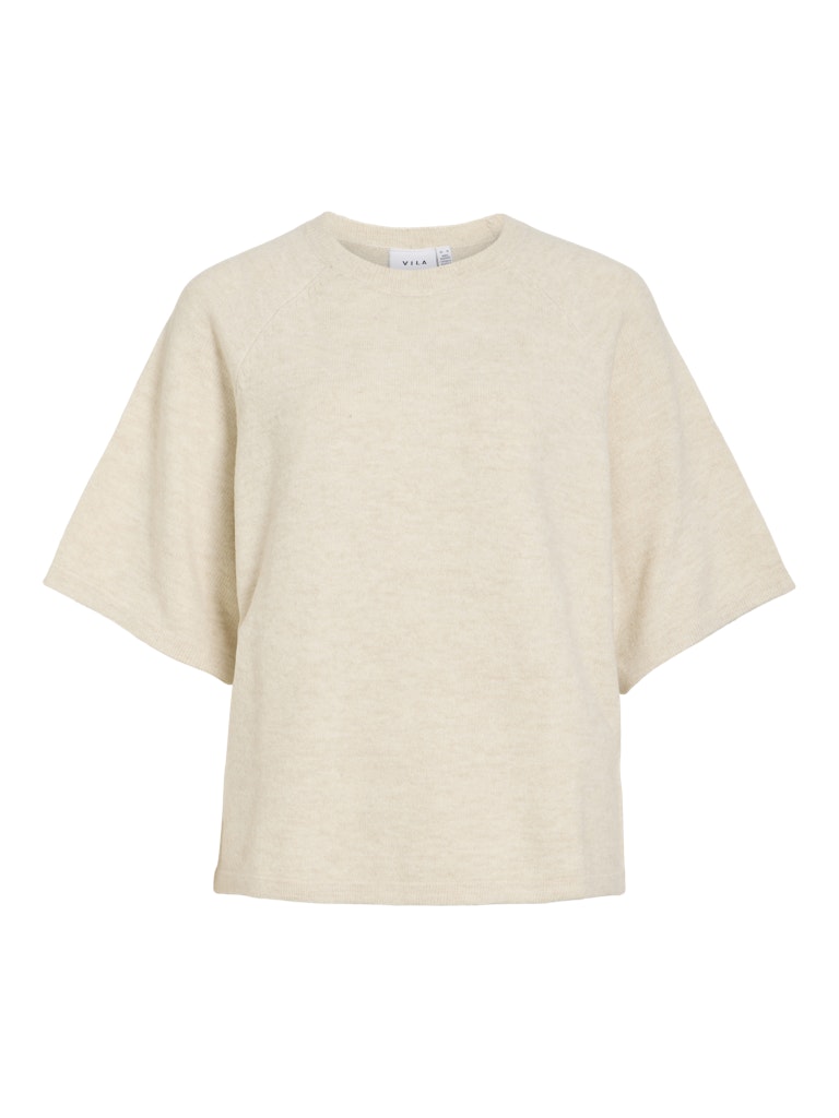 VILIGA 2/4 O-NECK KNIT TOP - Birch