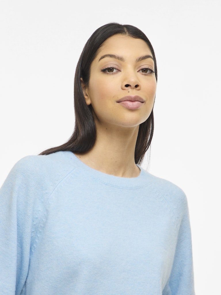 VILIGA 2/4 O-NECK KNIT TOP - Nantucket Breeze