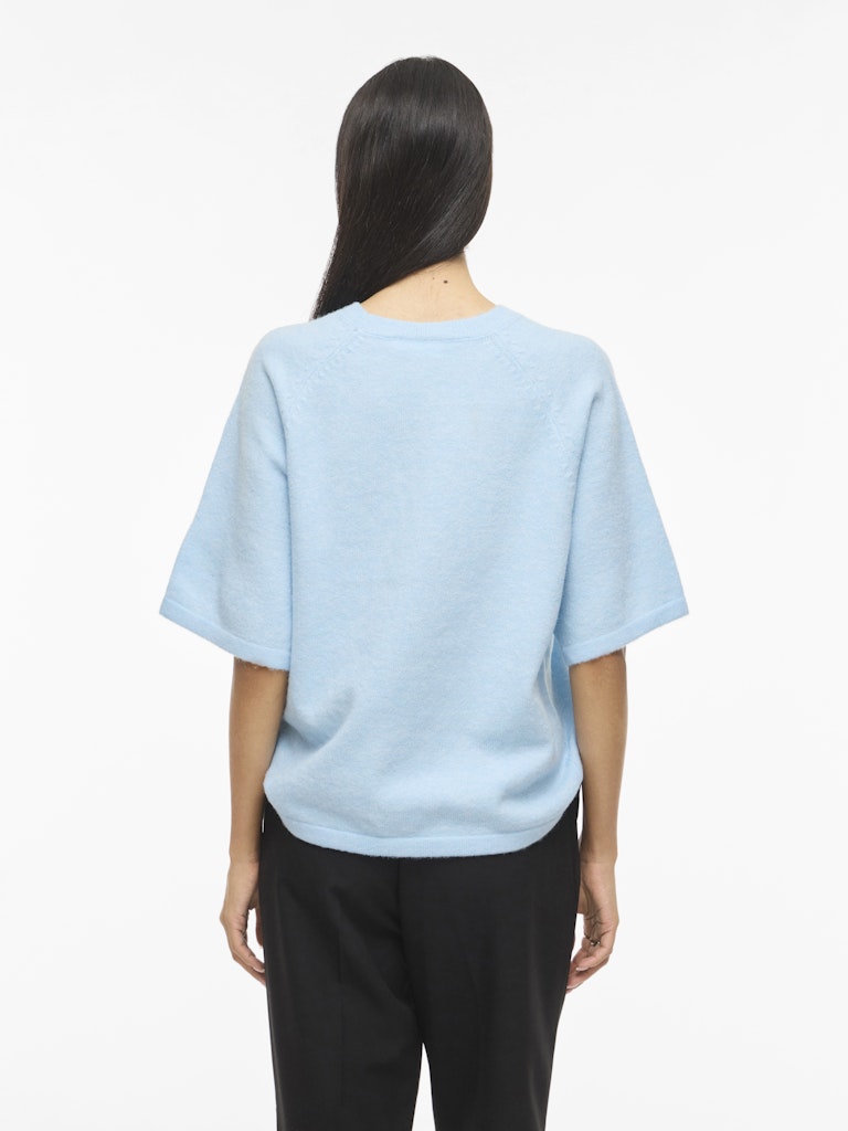 VILIGA 2/4 O-NECK KNIT TOP - Nantucket Breeze