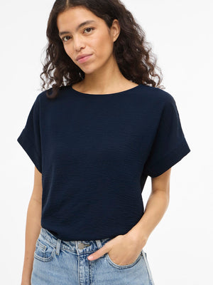 VIJOSA S/S TOP - Navy Blazer