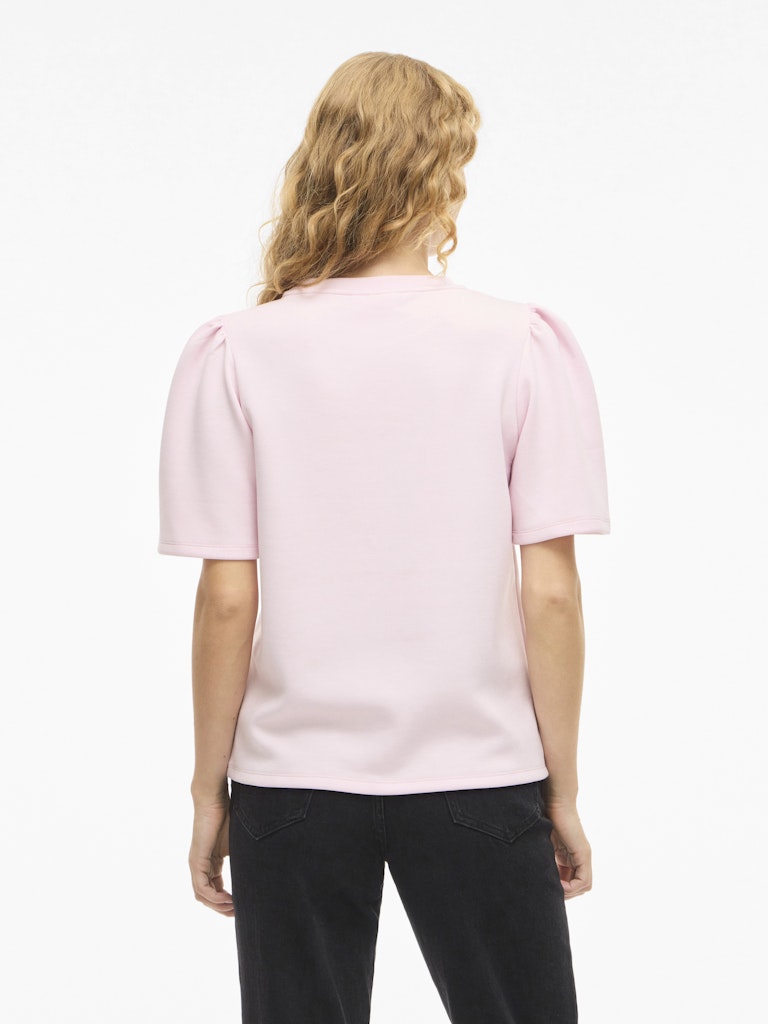 VISANDY 2/4 O-NECK SWEAT TOP - Cherry Blossom