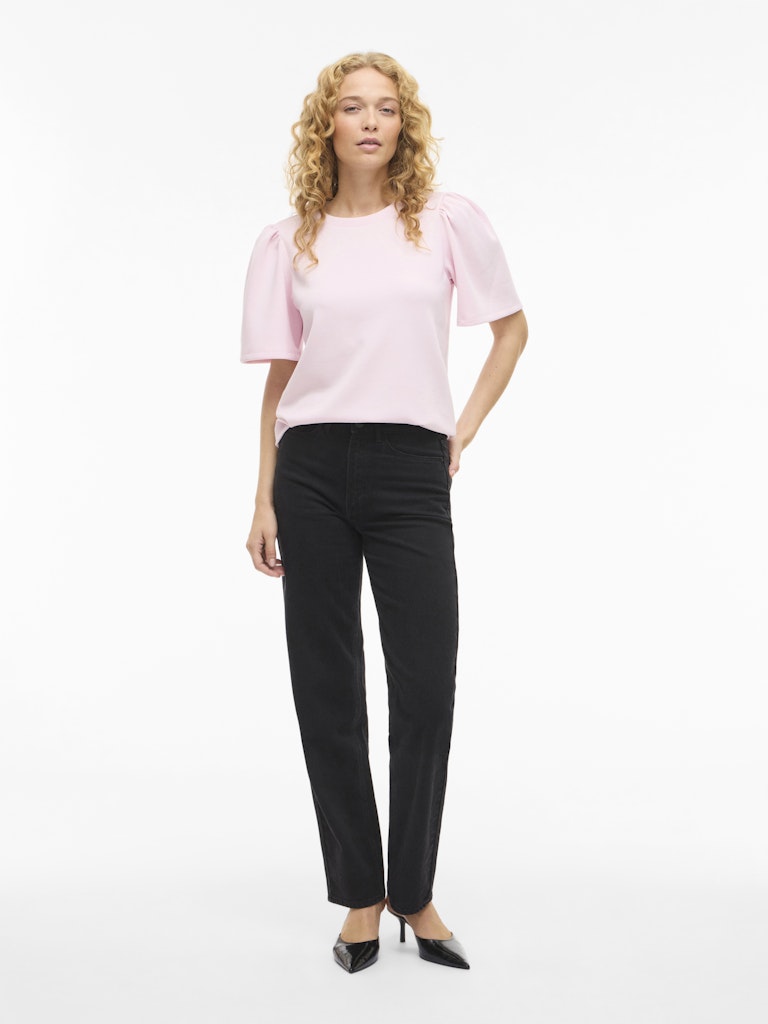VISANDY 2/4 O-NECK SWEAT TOP - Cherry Blossom