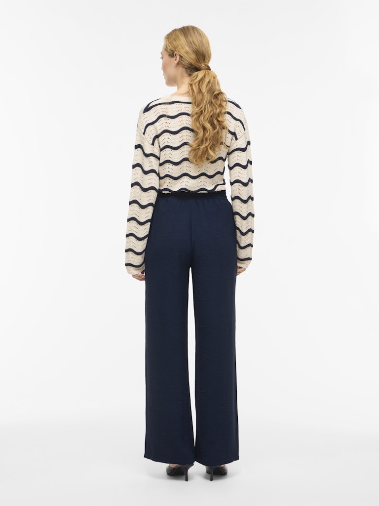 VIJOSA HW WIDE PANTS - Navy Blazer