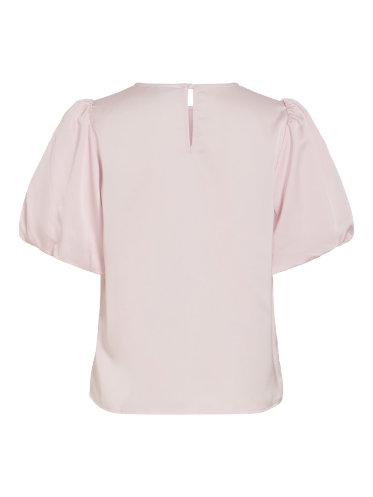 VIELLETTE 2/4 SATIN PUFF TOP - Cherry Blossom