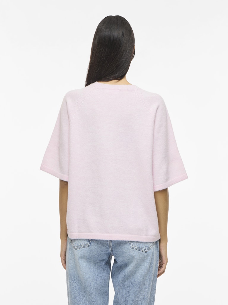 VILIGA 2/4 O-NECK KNIT TOP - Cherry Blossom
