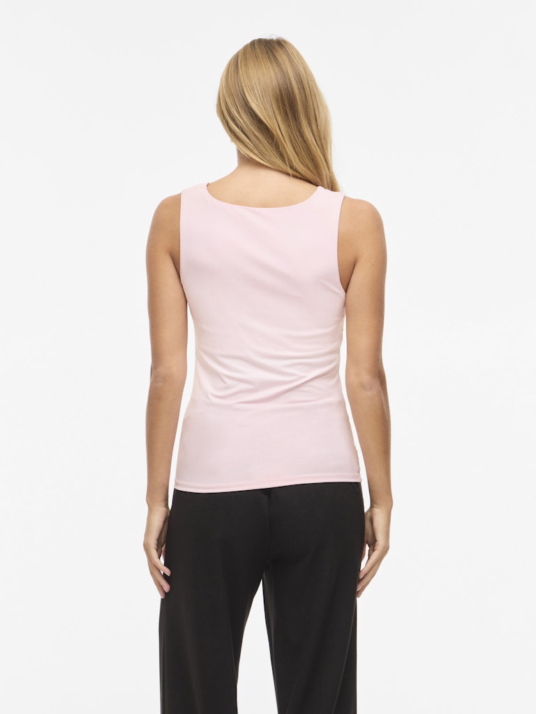 VIKENZA U-NECK S/L TANK TOP - Cherry Blossom