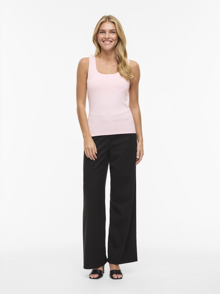 VIKENZA U-NECK S/L TANK TOP - Cherry Blossom
