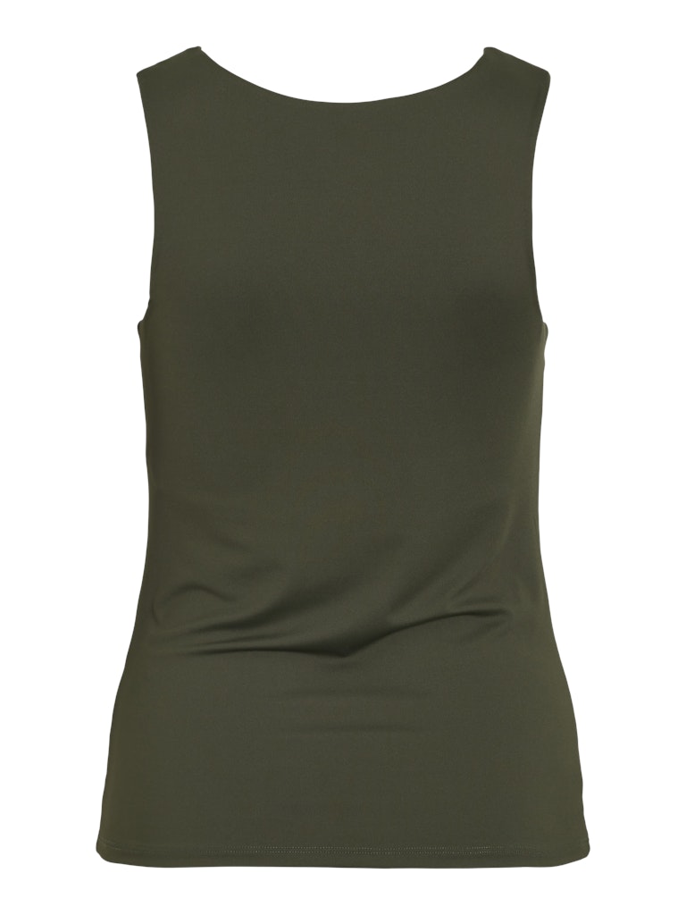 VIKENZA U-NECK S/L TANK TOP - Forest Night