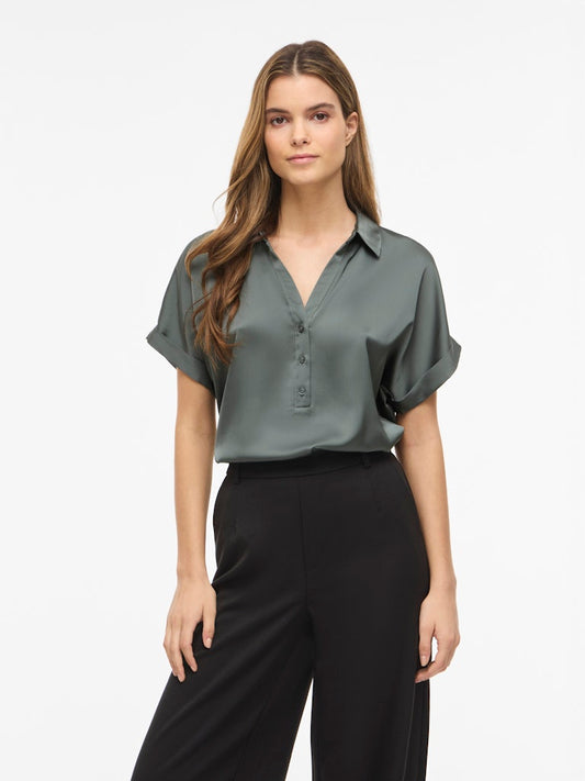 VIENNA RAVENNA S/S TOP - Balsam Green