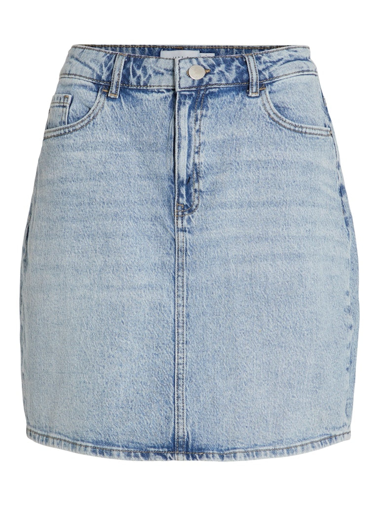 VIKAJA JAF DENIM SKIRT - Light Blue Denim