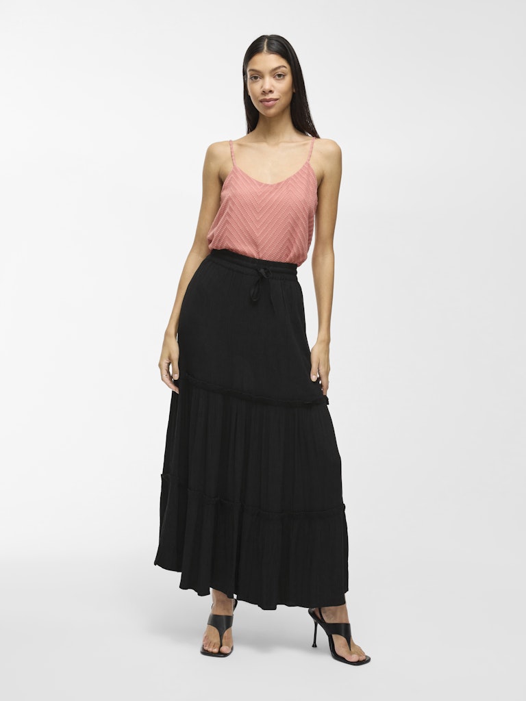 VIMESA HW MAXI SKIRT - Black