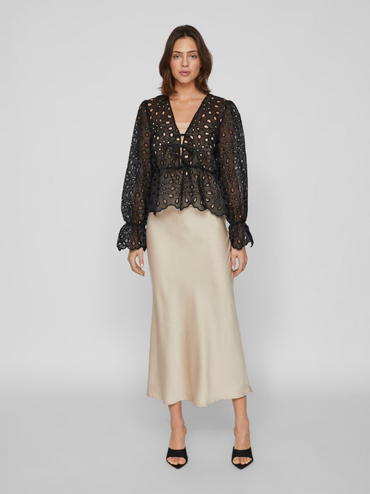 VIELLETTE HW MIDI SKIRT - Cement