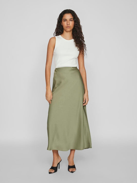 VIELLETTE HW MIDI SKIRT - Oil Green