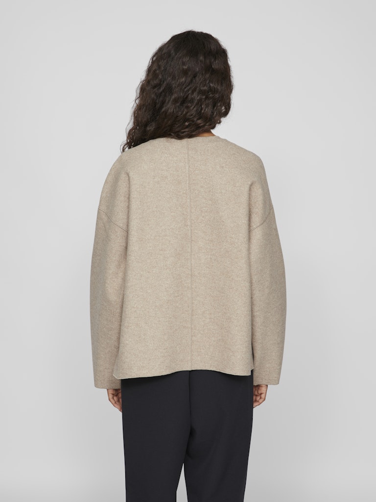 VIJUICE LOOSE L/S JACKET - Natural Melange