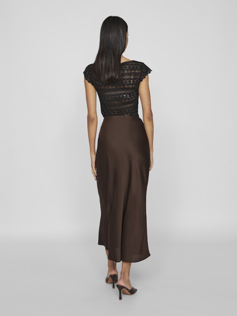 VIELLETTE HW MIDI SKIRT - Coffee Bean