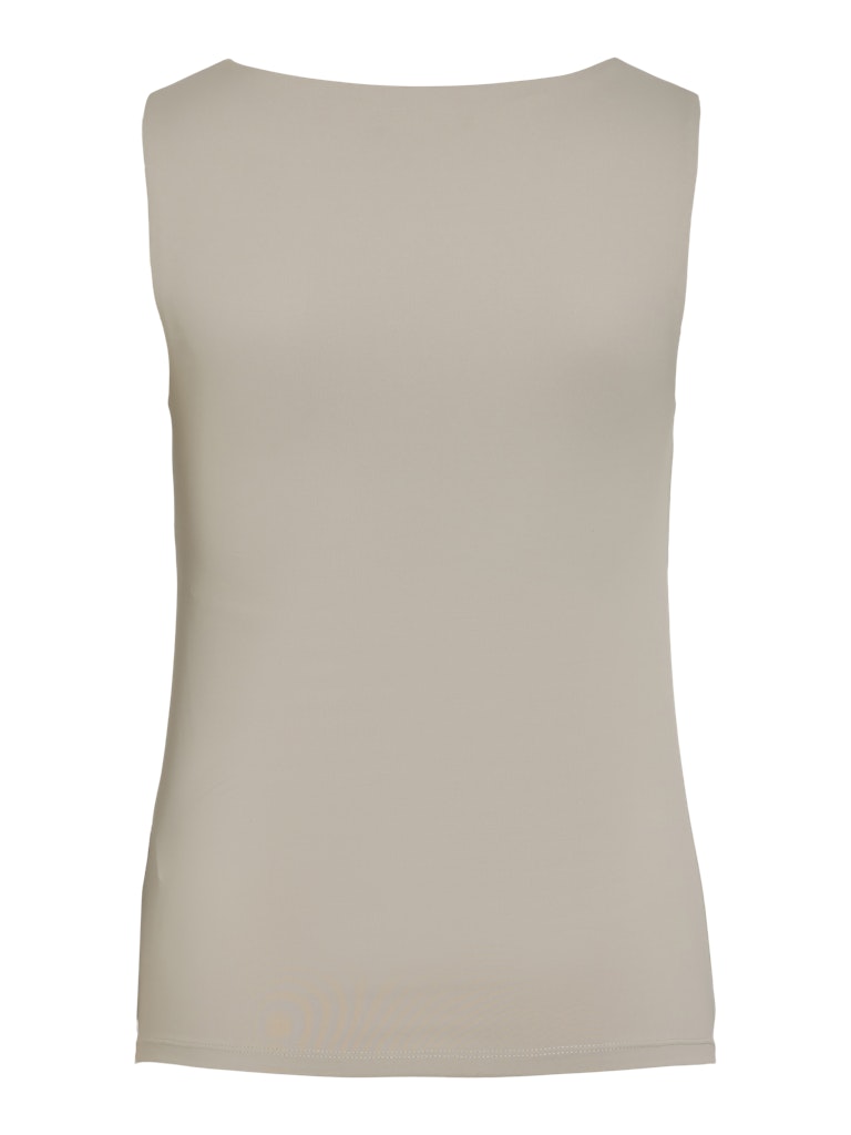 VIKENZA U-NECK S/L TANK TOP - Silver Gray