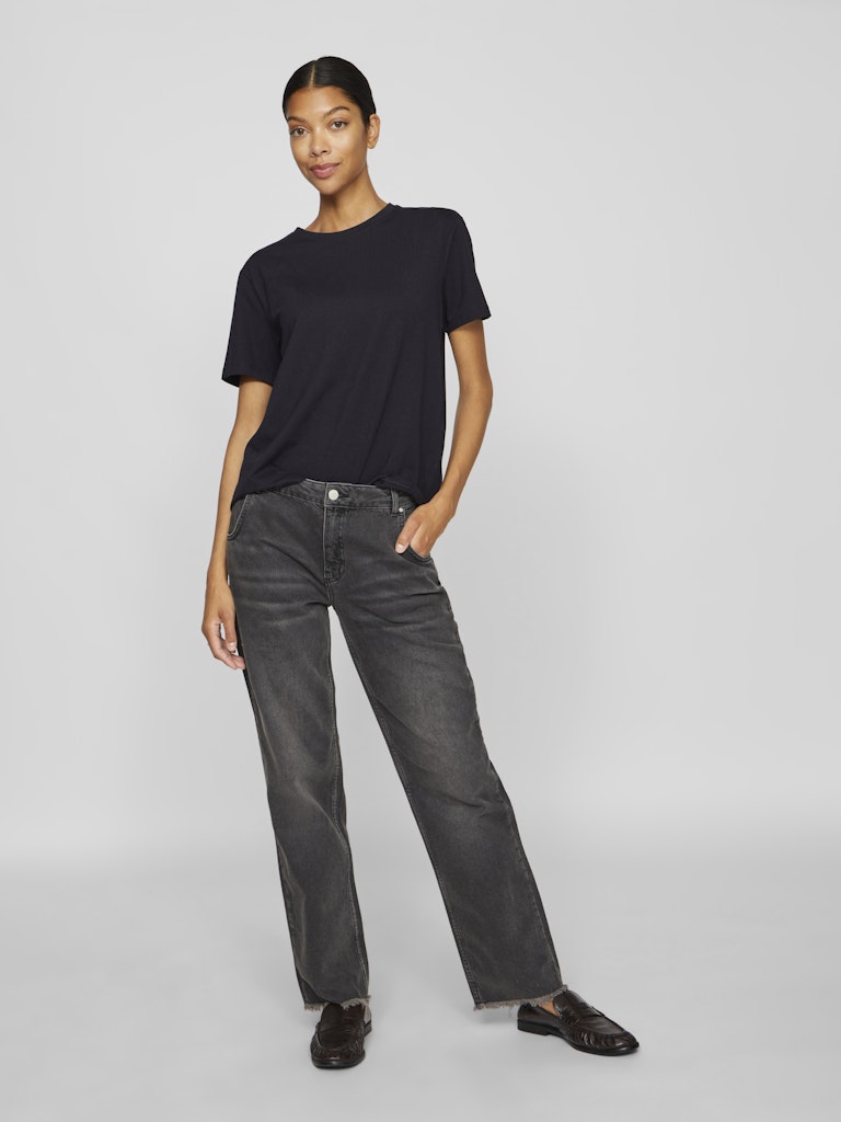 VINORA S/S T-SHIRT - Black Beauty