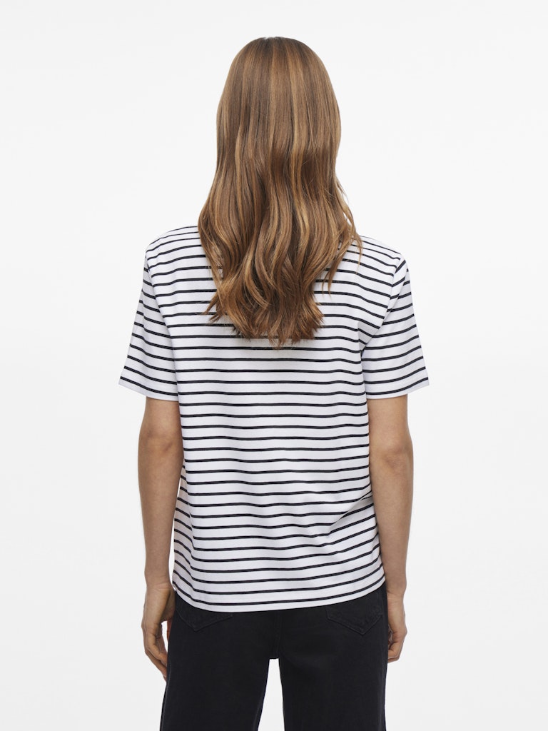 VINORA S/S YD T-SHIRT - Black/Bright White