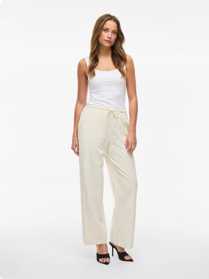 VIPRISILLA RW PANTS - Super Light Natural Melange