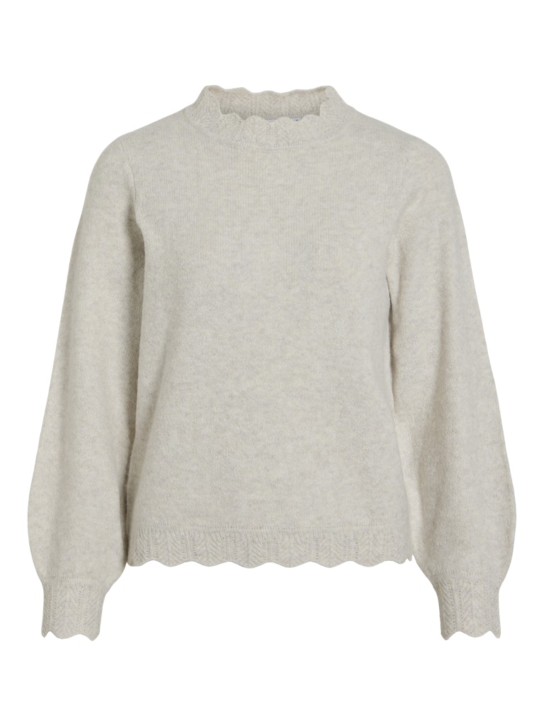 VINIKOLINA O-NECK L/S KNIT TOP - Falcon