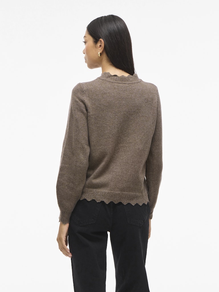 VINIKOLINA O-NECK L/S KNIT TOP - Falcon