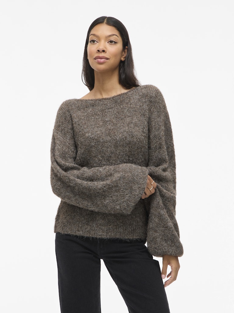 VIMARLEY L/S KNIT PULLOVER - Falcon