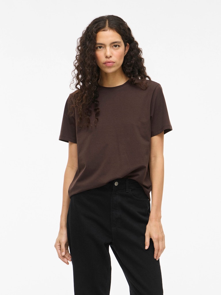 VINORA S/S T-SHIRT - Coffee Bean