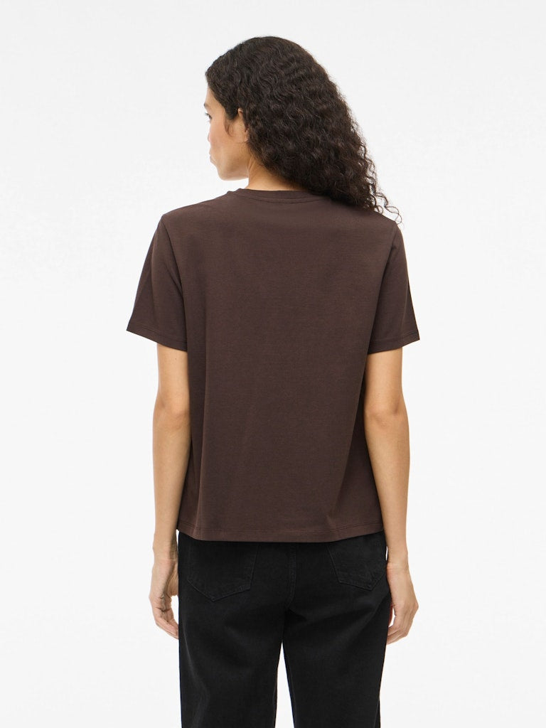 VINORA S/S T-SHIRT - Coffee Bean