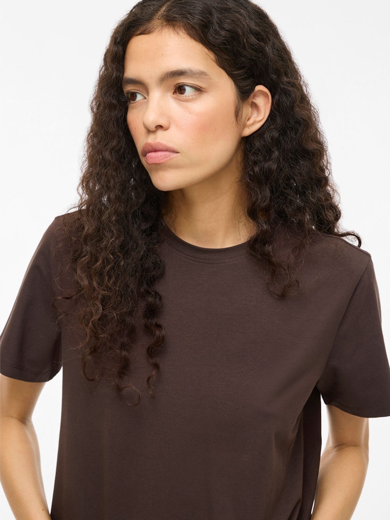 VINORA S/S T-SHIRT - Coffee Bean