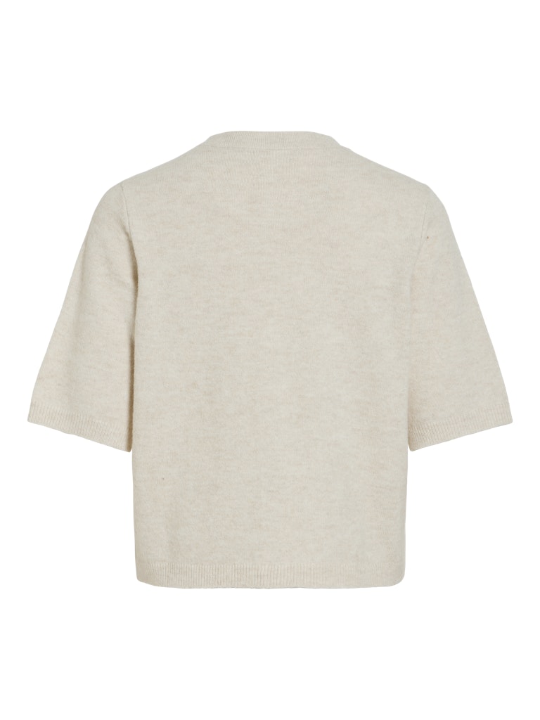VILIGA 2/4 O-NECK KNIT CARDIGAN - Birch Melange