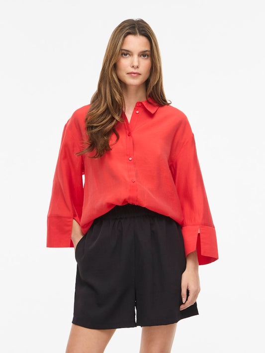 VIASPYN 3/4 SHIRT - Hibiscus