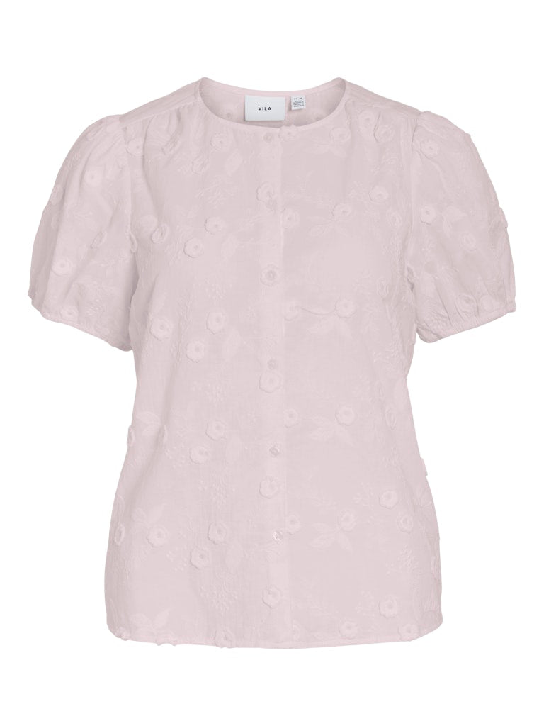 VISIMONE O-NECK S/S TOP - Cherry Blossom