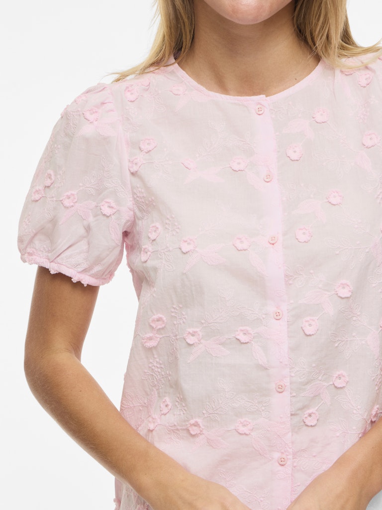 VISIMONE O-NECK S/S TOP - Cherry Blossom