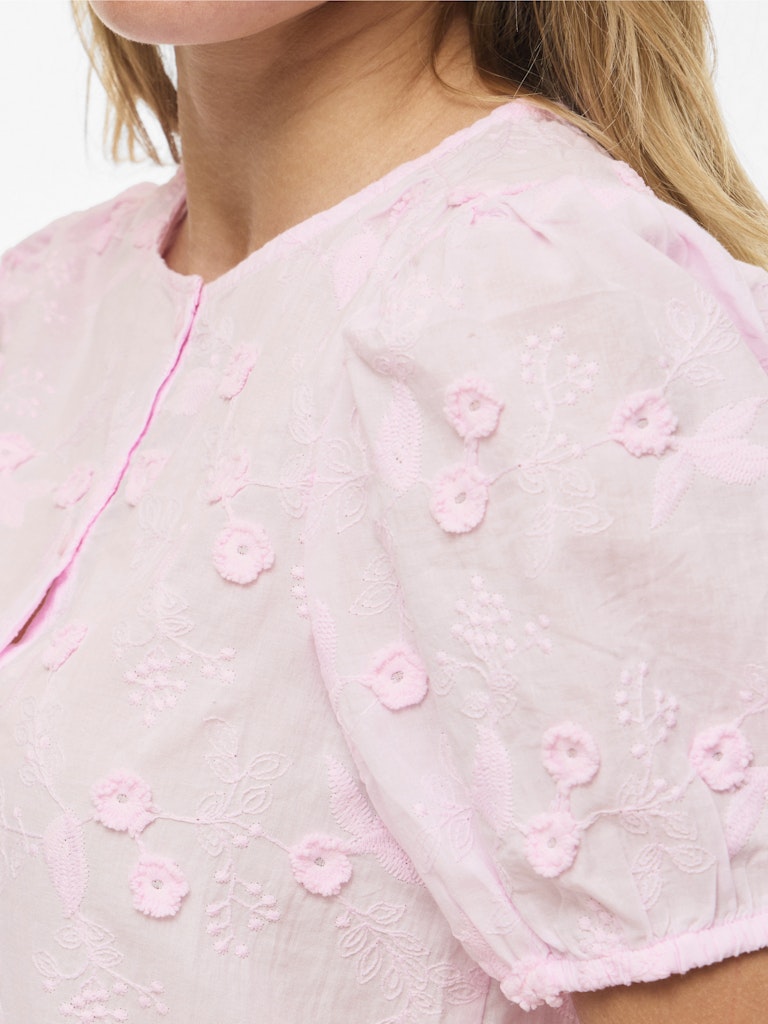VISIMONE O-NECK S/S TOP - Cherry Blossom