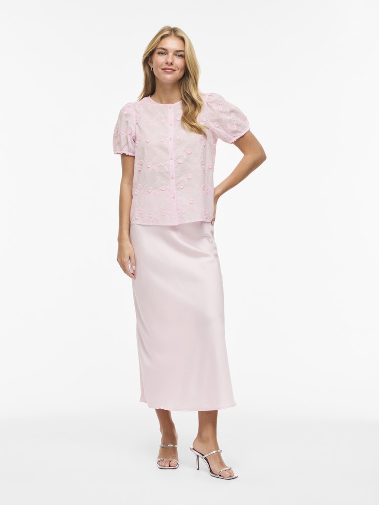 VISIMONE O-NECK S/S TOP - Cherry Blossom