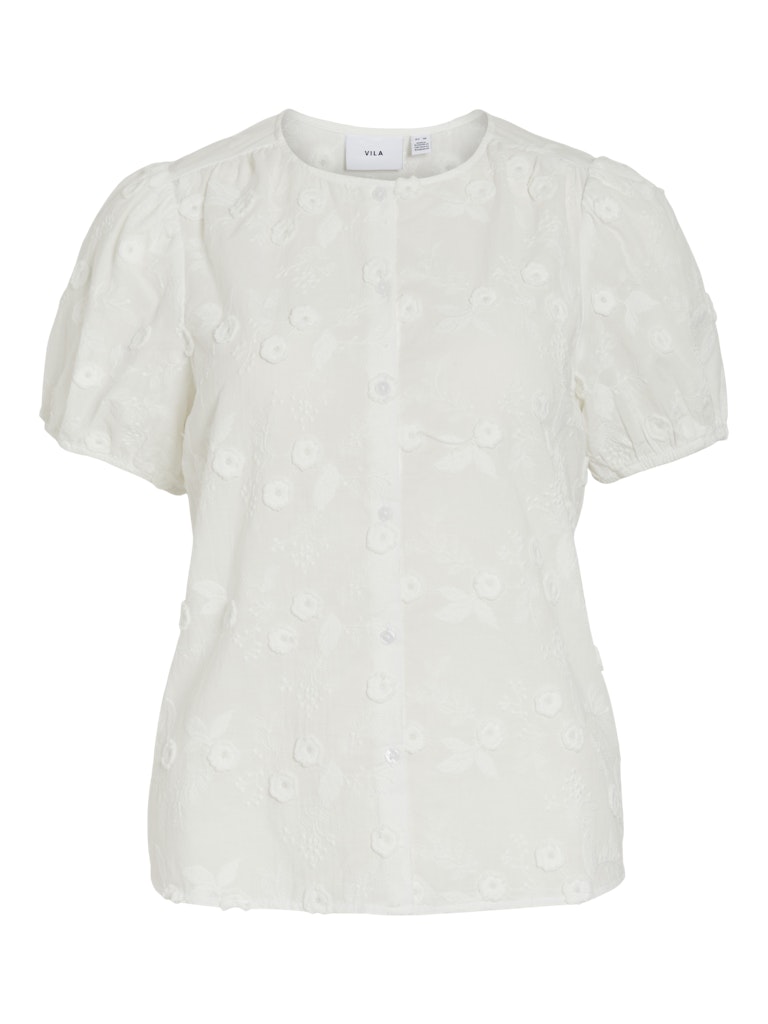 VISIMONE O-NECK S/S TOP - Snow White