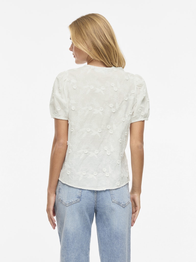 VISIMONE O-NECK S/S TOP - Snow White