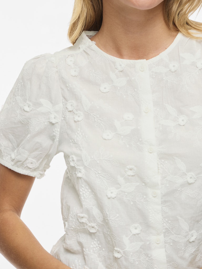 VISIMONE O-NECK S/S TOP - Snow White