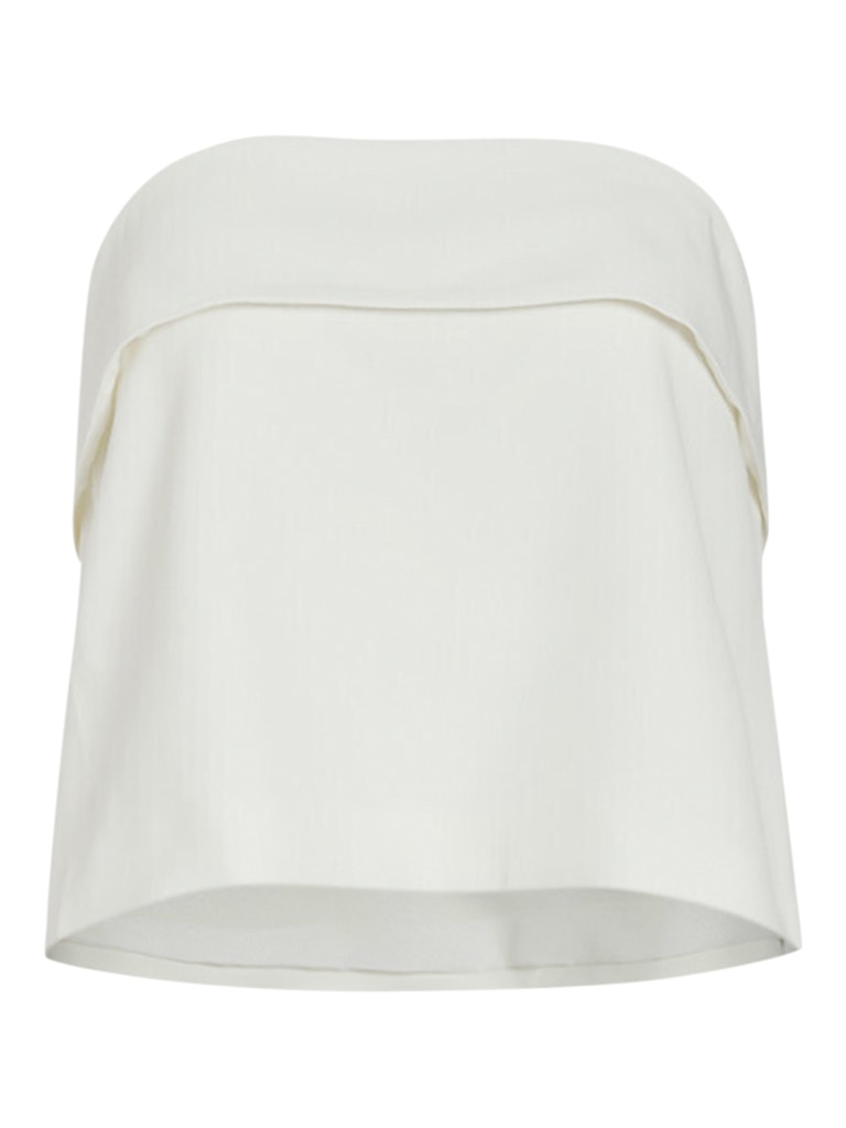 VIGERY BANDEAU SHORT TOP - Cloud Dancer