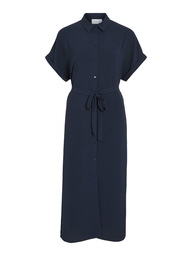 VIJAYLO S/S MIDI SHIRT DRESS - Navy Blazer