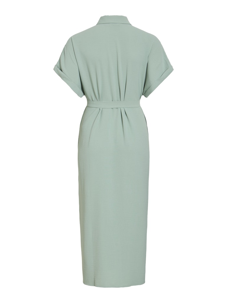 VIJAYLO S/S MIDI SHIRT DRESS -Blue Surf