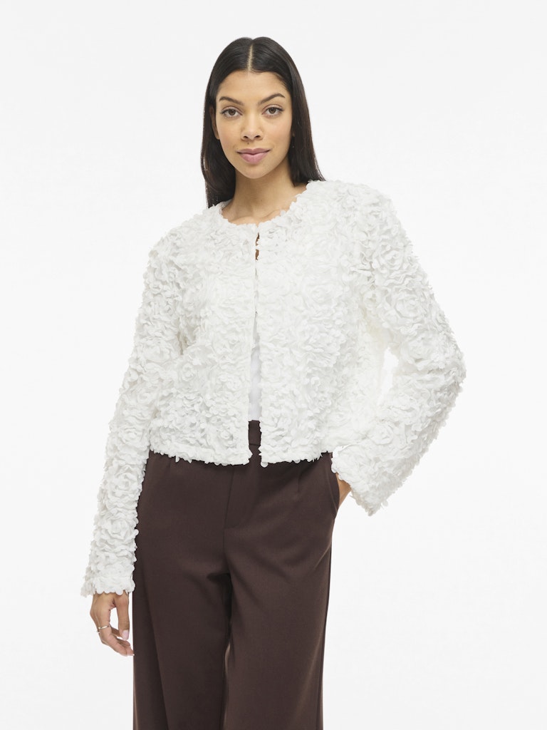 VIROSIE L/S CARDIGAN - Snow White