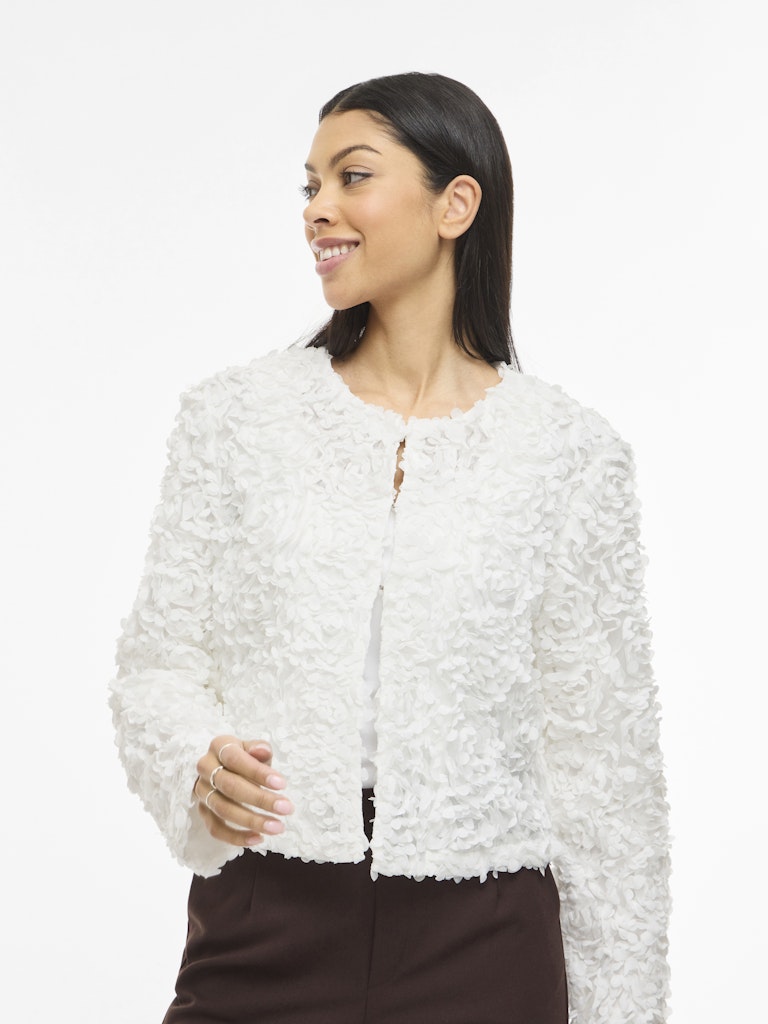 VIROSIE L/S CARDIGAN - Snow White
