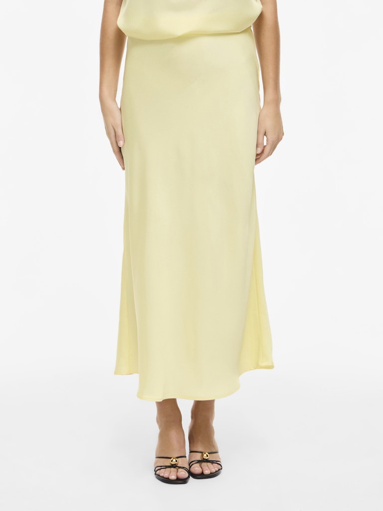 VIELLETTE HW MIDI SKIRT - Pastel Yellow