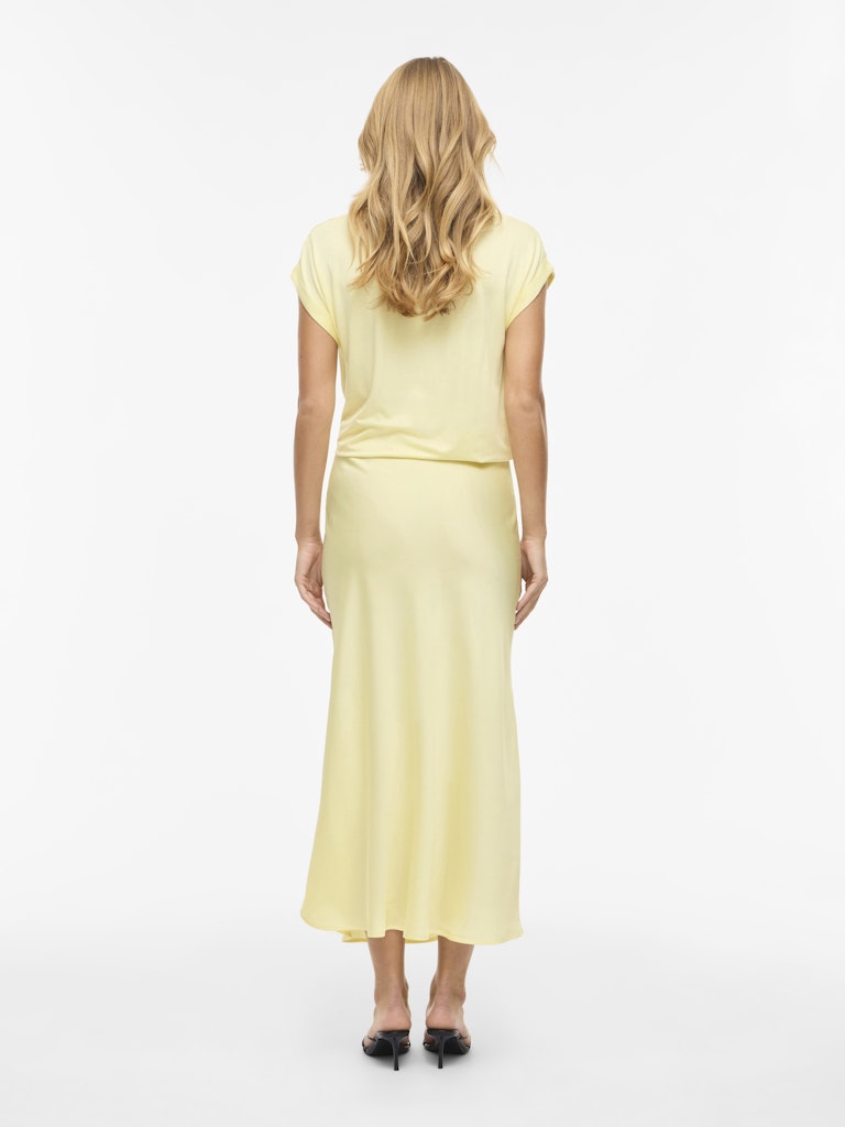 VIELLETTE HW MIDI SKIRT - Pastel Yellow