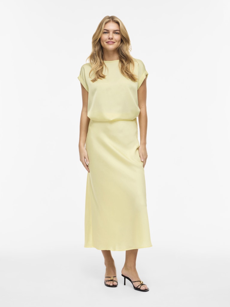 VIELLETTE HW MIDI SKIRT - Pastel Yellow