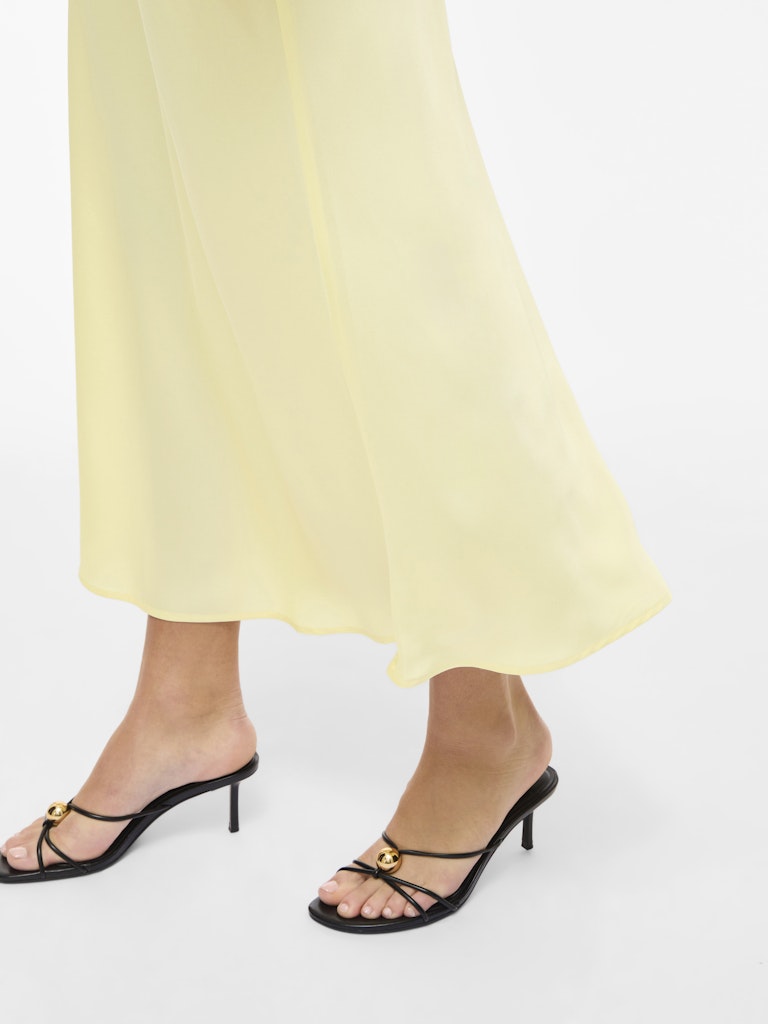 VIELLETTE HW MIDI SKIRT - Pastel Yellow