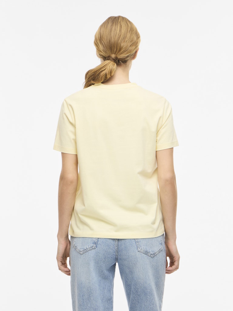 VINORA S/S T-SHIRT - Pastel Yellow