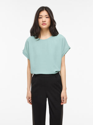 VIJOSA S/S TOP - Blue Surf