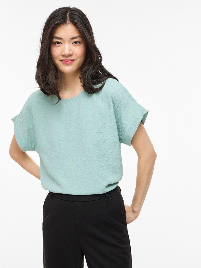 VIJOSA S/S TOP - Blue Surf
